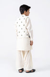 EMB WAISTCOAT 3PCS INFANT SUIT
