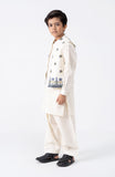 EMB WAISTCOAT 3PCS INFANT SUIT