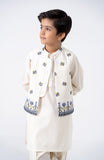 EMB WAISTCOAT 3PCS INFANT SUIT