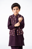 EMB WAISTCOAT 3PCS INFANT SUIT
