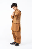 EMB WAISTCOAT 3PCS INFANT SUIT