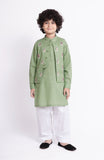 EMB WAISTCOAT 3PCS INFANT SUIT