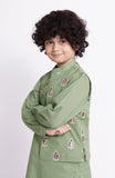 EMB WAISTCOAT 3PCS INFANT SUIT
