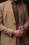 V-Neck Prince Coat In Wool
