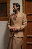 V-Neck Prince Coat In Wool