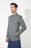 Zip Front Prince Coat In Wool