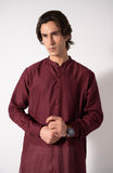 Maroon Essential Kurta