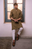 Men's Lawn Embroidered Kurta - SMK702125