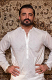Men's Lawn Embroidered Kurta-SMK707125