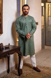Men's Lawn Embroidered Kurta - SMK710125