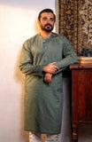 Men's Lawn Embroidered Kurta - SMK710125