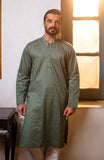 Men's Lawn Embroidered Kurta - SMK710125