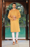 Mens Printed Round Neck Kurta