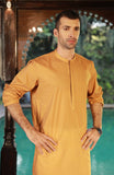 Mens Printed Round Neck Kurta