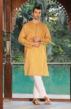 Mens Printed Round Neck Kurta