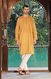 Mens Printed Round Neck Kurta