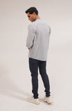 Men's Cotton Linen Shirt-Regular Fit-SWS711B125