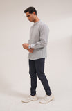 Men's Cotton Linen Shirt-Regular Fit-SWS711B125