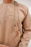 Men's Embroidered Kurta-Regular Fit-SMK715125