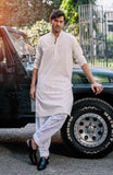 Men's Straight Hem Kurta-SMK716125