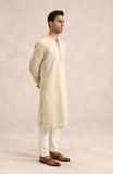 Men's Front Placket Embroidered Kurta-SMK803225