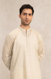 Men's Front Placket Embroidered Kurta-SMK803225