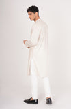 Men's Front Placket Embroidered Kurta-SMK817225