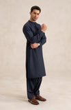 2Pc Round Band Collar Suit-SMS712125