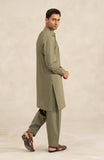 2Pc Band Collar Suit-SMS821225
