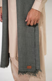Grey Fine Wool Shawl