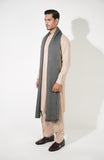 Grey Fine Wool Shawl
