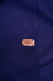 Navy Fine Wool Shawl