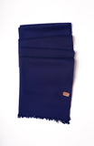 Navy Fine Wool Shawl