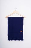 Navy Fine Wool Shawl