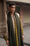 Olive Green Fine Wool Shawl