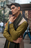 Olive Green Fine Wool Shawl