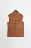Tan Suedette Waist Coat