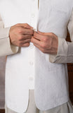 Premium Cotton Linen Blend MenS Waistcoat