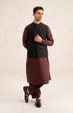 Waist Coat In 100% Linen-SMWC705A125