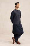 Waist Coat In 100% Linen-SMWC705B125