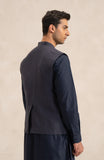 Waist Coat In 100% Linen-SMWC705B125