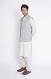 Cotton Linen Schiffli Mens Wai