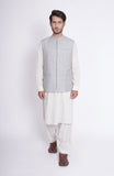 Cotton Linen Schiffli Mens Wai