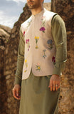 Mens Irish Linen Puff Emb. Wai