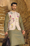 Mens Irish Linen Puff Emb. Wai