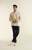 Band Collor Oxford Shirt-SWS701C125
