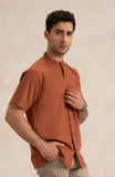 Mandarin Collar Shirt-SWS703D125