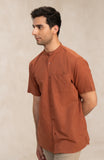 Mandarin Collar Shirt-SWS703D125
