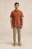 Mandarin Collar Shirt-SWS703D125