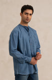 Light Wash Denim Tunic-SWS704125